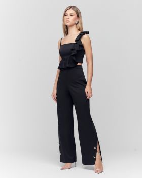 Calça Pantalona det. Aviamento