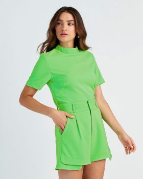 Blusa Iris Cropped Gola Alta