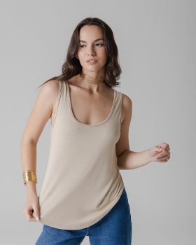 Blusa Essencial Marina Decote U